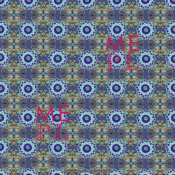  : Floral repeating pattern design