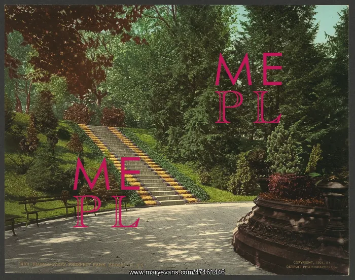 : Floral steps, Prospect Park, Brooklyn, N.Y : Floral steps, Prospect Park, Brooklyn, N.Y