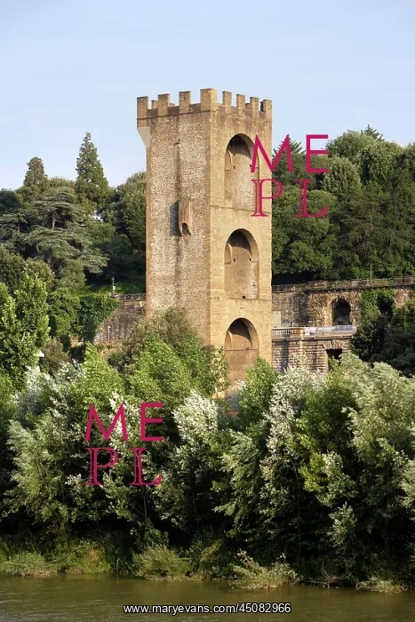 : Florence. General view of Porta San Niccolo (San Niccolo Gate) : Florence. General view of Porta San Niccolo (San Niccolo Gate)