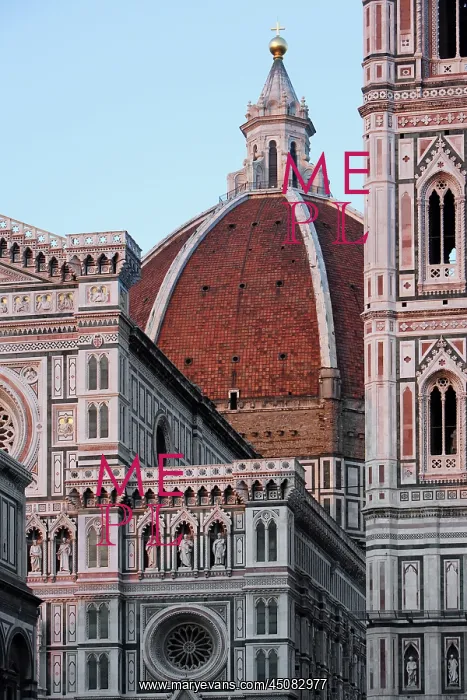 : Florence. Detail of the Cathedral of Santa Maria del Fiore : Florence. Detail of the Cathedral of Santa Maria del Fiore