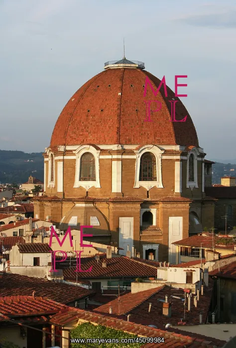 : Florence. General view of Medici Chapel, Florence : Florence. General view of Medici Chapel, Florence
