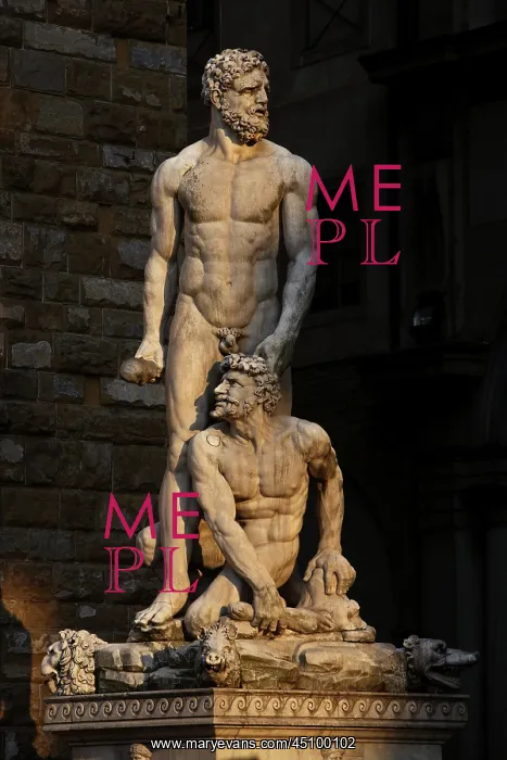 : Florence. View from the front of statue of Hercules : Florence. View from the front of statue of Hercules