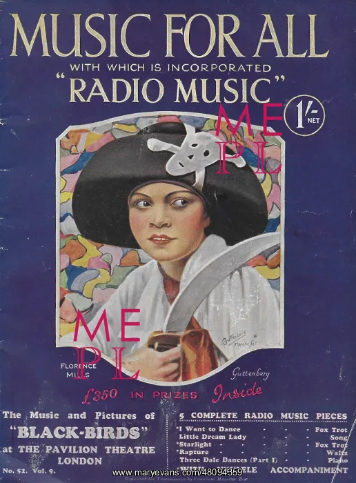 : Florence Mills (magazine cover) : Florence Mills (magazine cover)