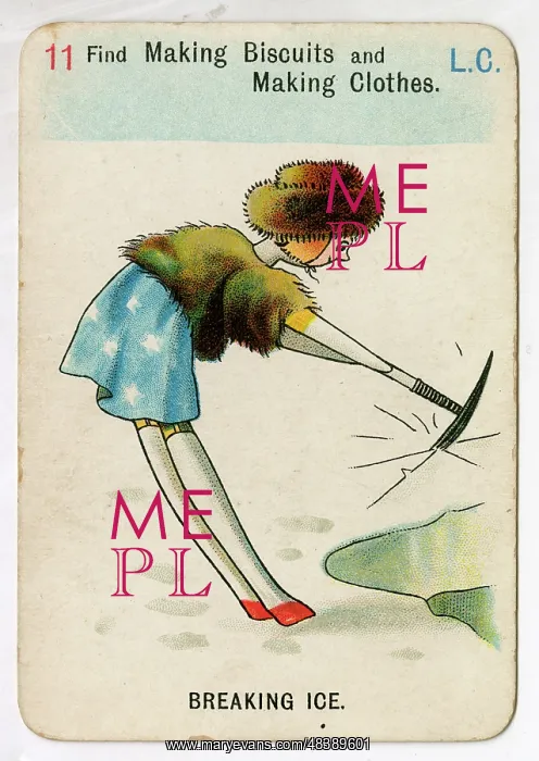  : Florence Upton playing cards - Breaking Ice