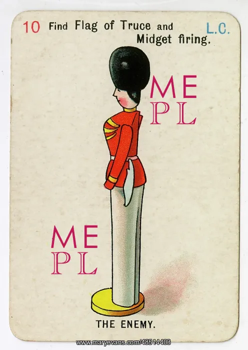  : Florence Upton playing cards - The Enemy