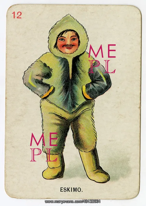  : Florence Upton playing cards - Eskimo