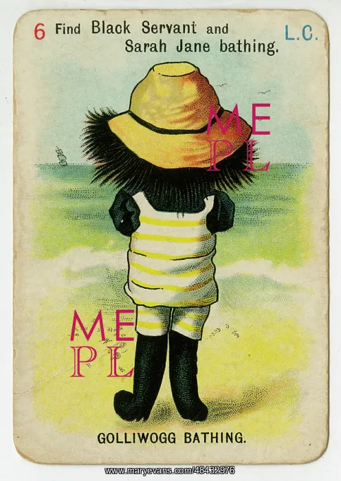 : Florence Upton playing cards - Golliwogg Bathing