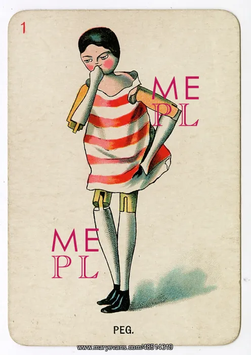  : Florence Upton playing cards - Peg