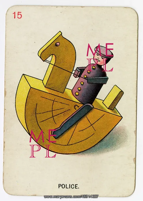 : Florence Upton playing cards - Police