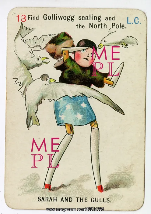  : Florence Upton playing cards - Sarah and the Gulls