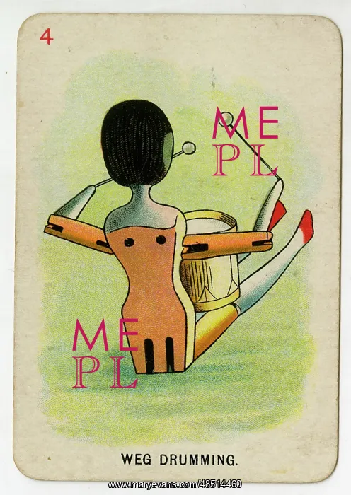 : Florence Upton playing cards - Weg Drumming : Florence Upton playing cards - Weg Drumming