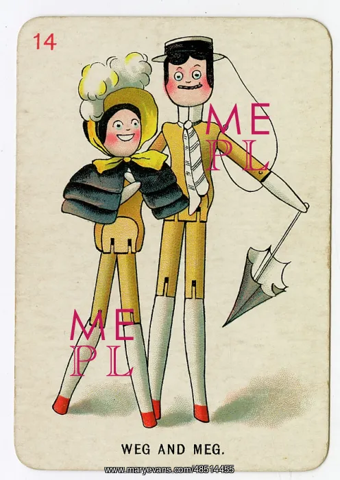  : Florence Upton playing cards - Weg and Meg