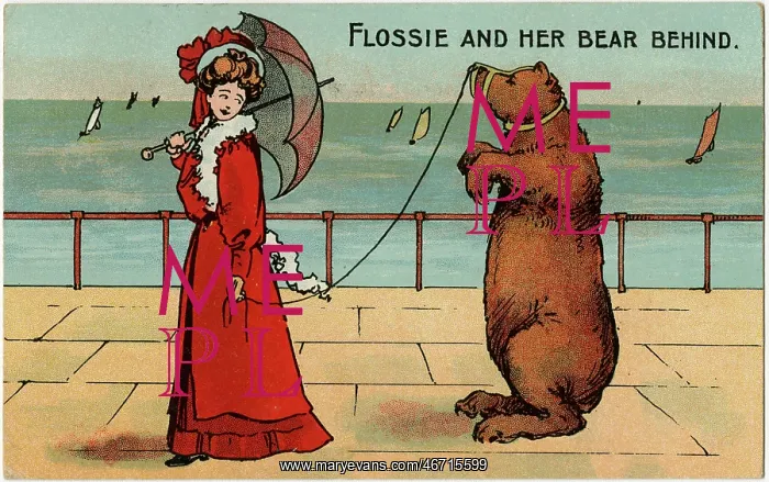 : Flossie and her Bear behind : Flossie and her Bear behind