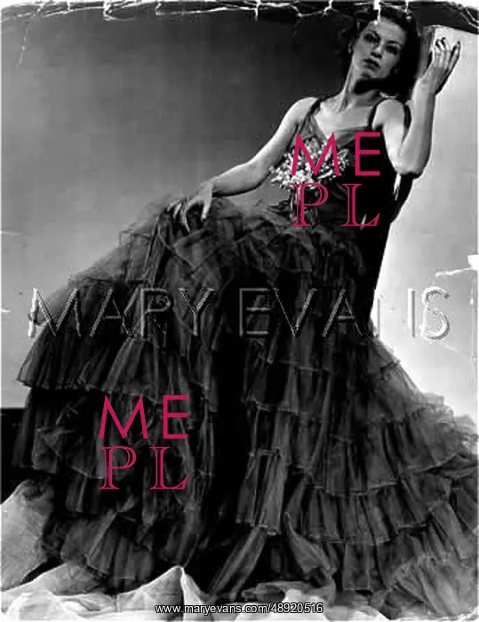 : FLOUNCED SKIRT C.1940 : FLOUNCED SKIRT C.1940