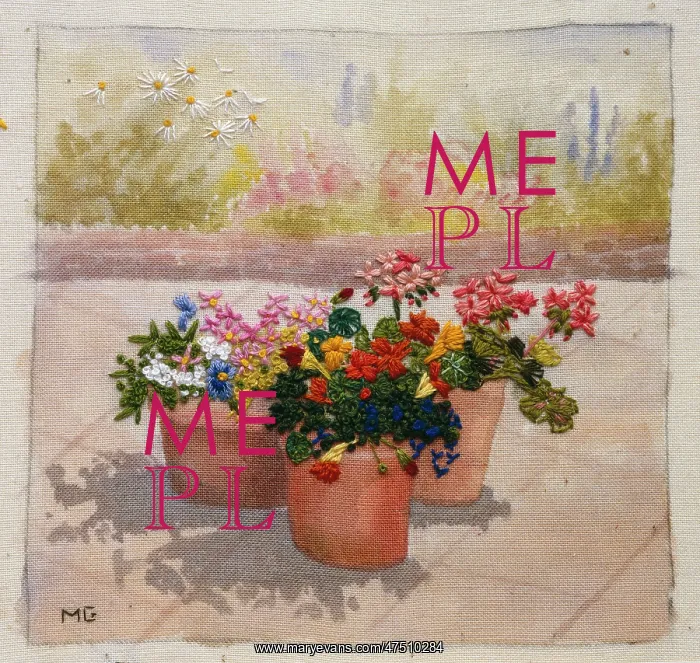  : Flower Pots in the Garden