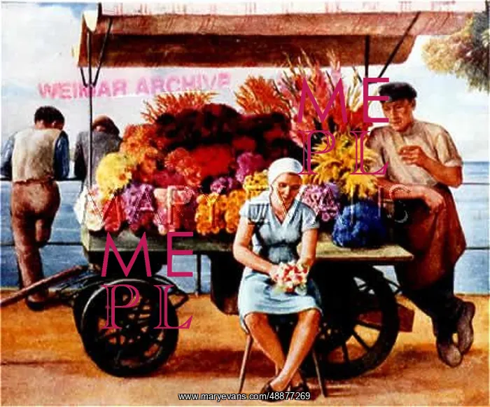 : FLOWER STALL 1938 : FLOWER STALL 1938