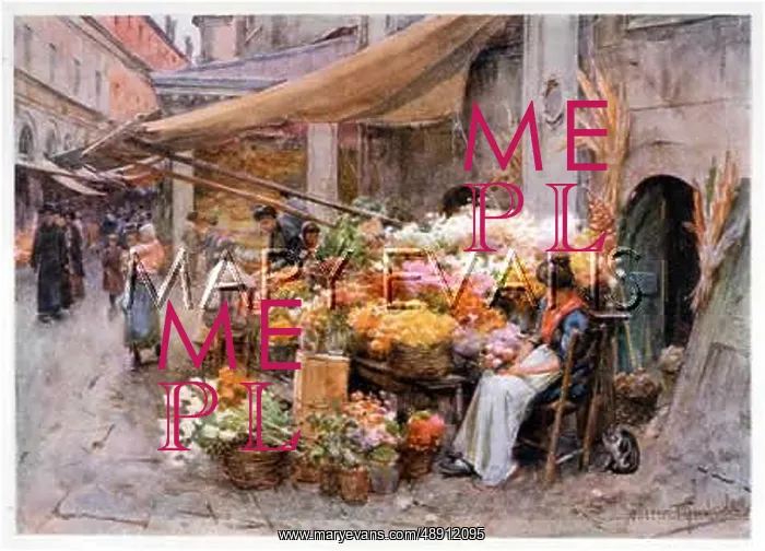 : FLOWER STALL, VENICE : FLOWER STALL, VENICE