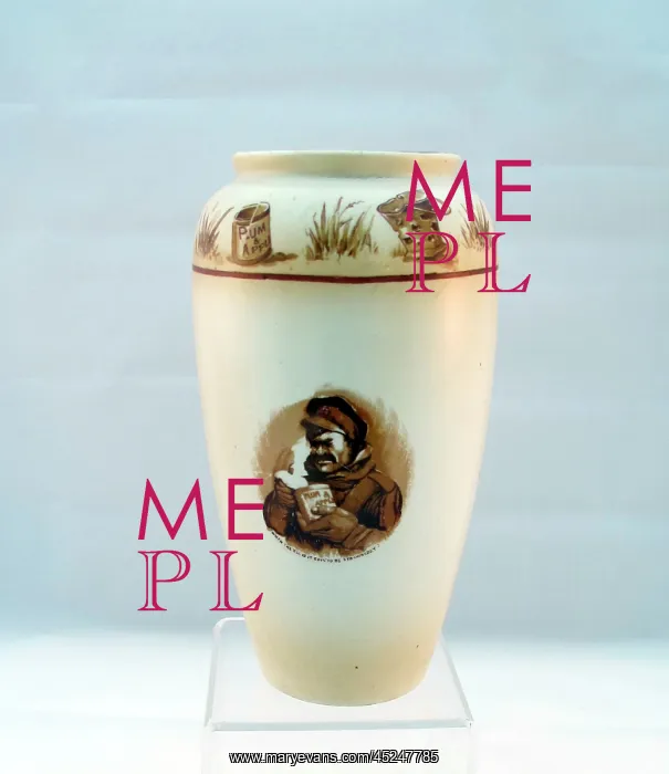 : Flower vase with ornate border - Bairnsfatherware : Flower vase with ornate border - Bairnsfatherware