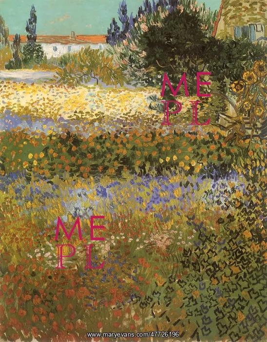 : Flowering Garden, by Van Gogh : Flowering Garden, by Van Gogh