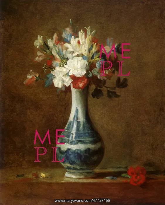: Flowerpiece, by Chardin : Flowerpiece, by Chardin