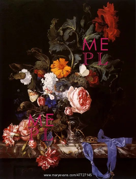  : Flowerpiece with Watch and Ribbon