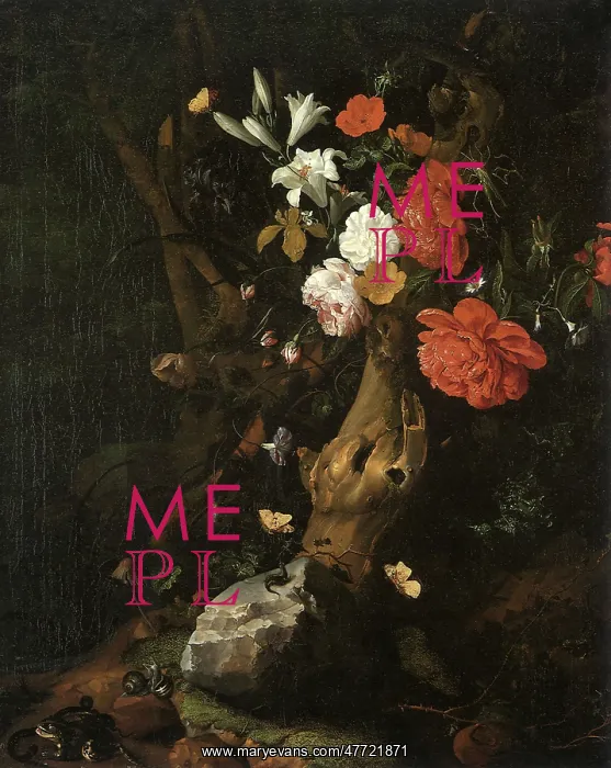  : Flowers on a Tree Trunk