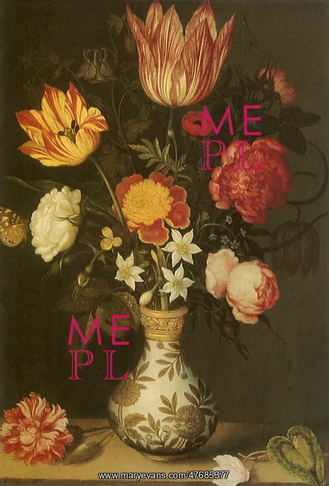 : Flowers in a Wan-li Vase : Flowers in a Wan-li Vase