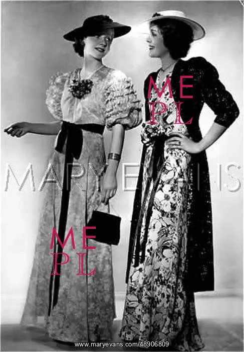 : FLOWERY FROCKS 1930S : FLOWERY FROCKS 1930S