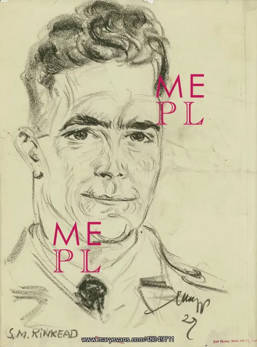 : Flt Lts M Kinkead drawn by Emil Stumpp : Flt Lts M Kinkead drawn by Emil Stumpp