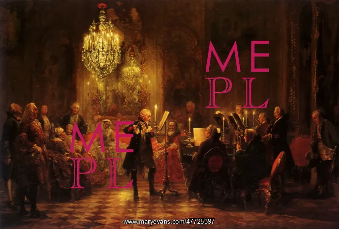  : Flute Concert, by Menzel