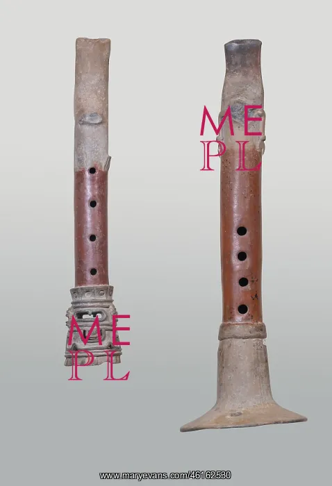 : Flutes, Museo Nacional de Antropologia, Mexico City, Mexico : Flutes, Museo Nacional de Antropologia, Mexico City, Mexico