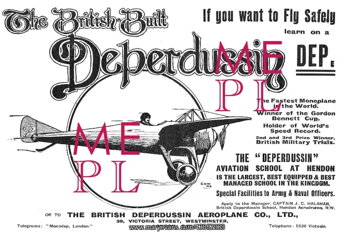 : Fly Safely - Learn On A British Built Deperdussin : Fly Safely - Learn On A British Built Deperdussin