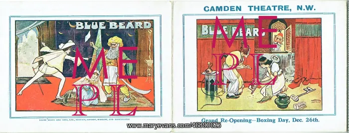 : Flyer for Bluebeard by Hugh Mytton - Front and Back cover : Flyer for Bluebeard by Hugh Mytton - Front and Back cover