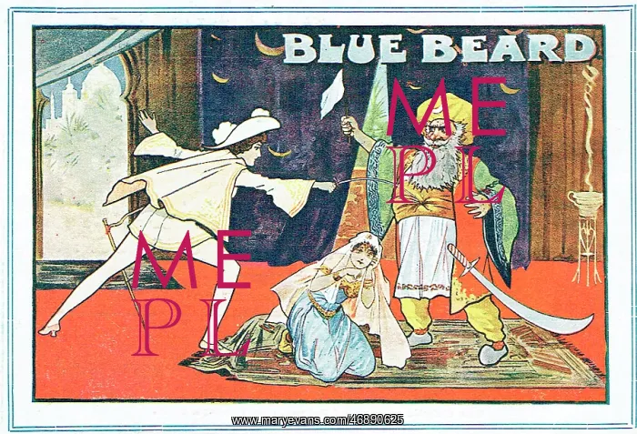 : Flyer for Bluebeard by Hugh Mytton - Back cover : Flyer for Bluebeard by Hugh Mytton - Back cover