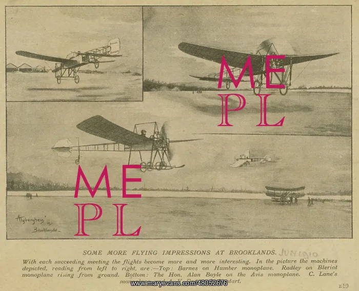 : Some flying impressions at Brooklands June 1910 : Some flying impressions at Brooklands June 1910