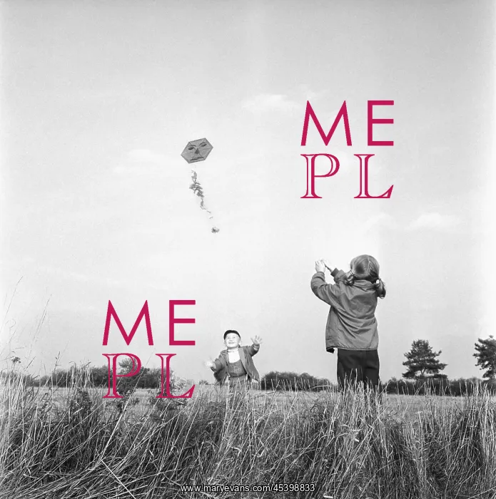  : Flying kite - children