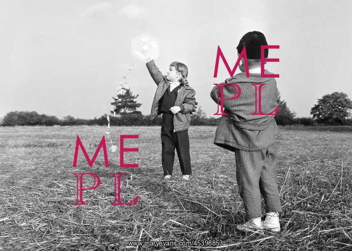 : Flying kite - children