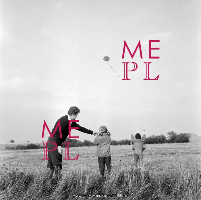  : Flying kite - children