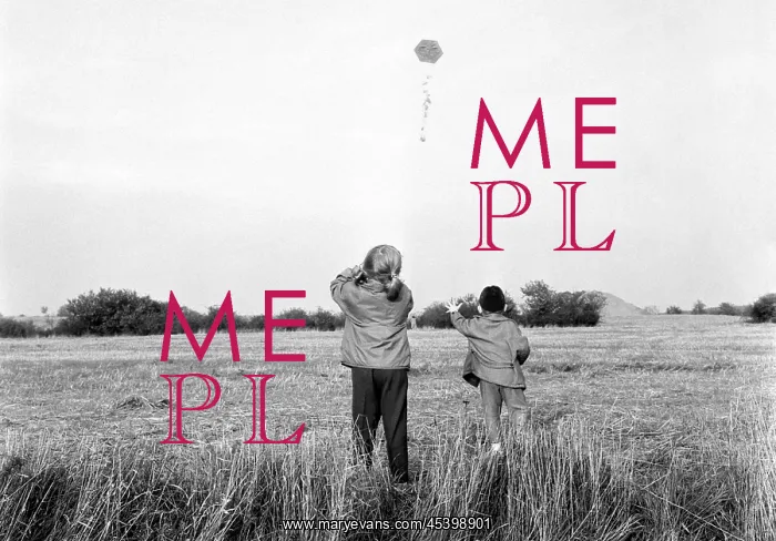  : Flying kite - children