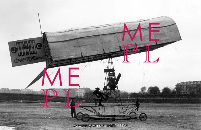 : Flying machine by Domingo, 1914 : Flying machine by Domingo, 1914
