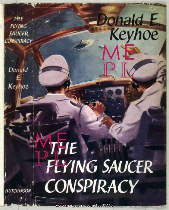 : The Flying Saucer Conspiracy, book cover : The Flying Saucer Conspiracy, book cover
