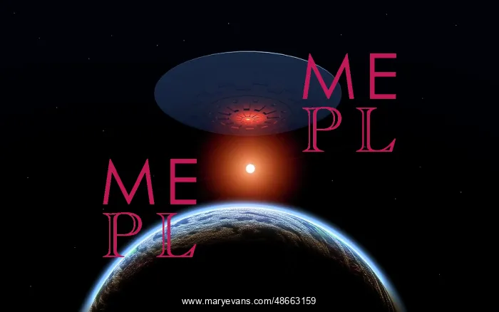 : A flying saucer above its homeworld : A flying saucer above its homeworld