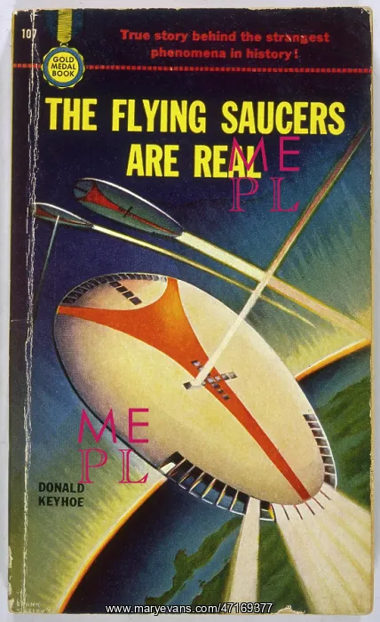 : The Flying Saucers Are Real, book cover : The Flying Saucers Are Real, book cover