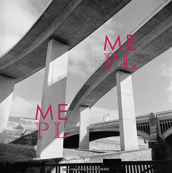  : Flyover. The modern elevated carriageways of Burdock Way spanning Hebble Brook