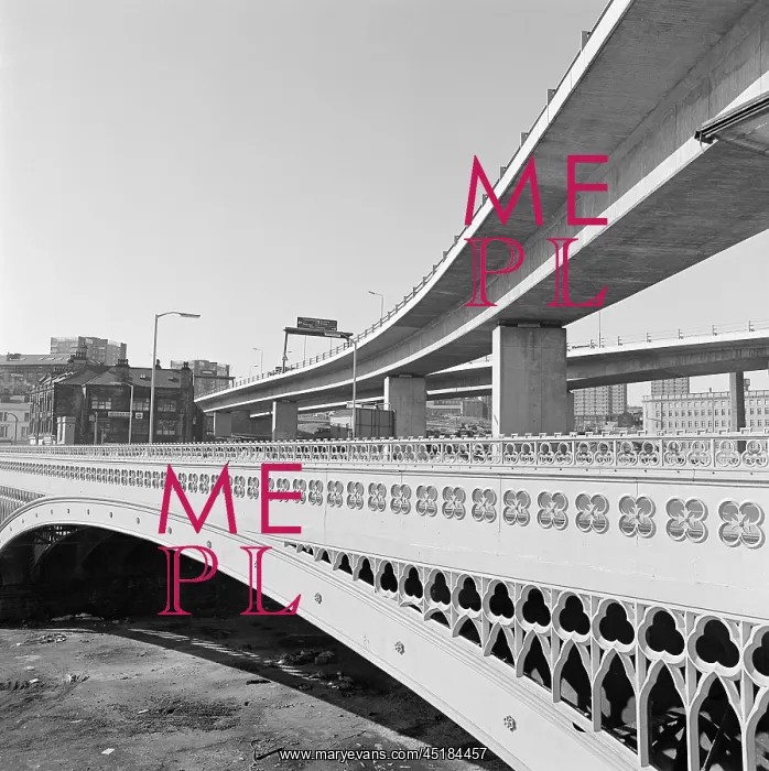  : Flyover. The modern elevated carriageway of Burdock Way passing above the
