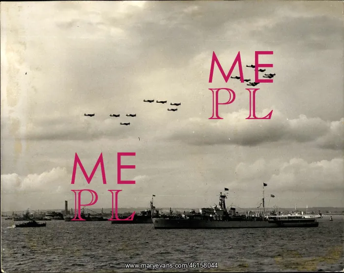 : Flypast during naval review at Spithead : Flypast during naval review at Spithead