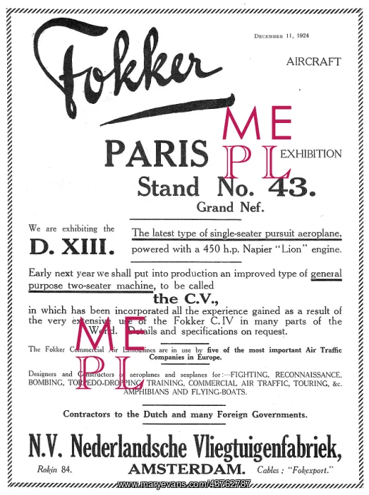  : Fokker DXIII