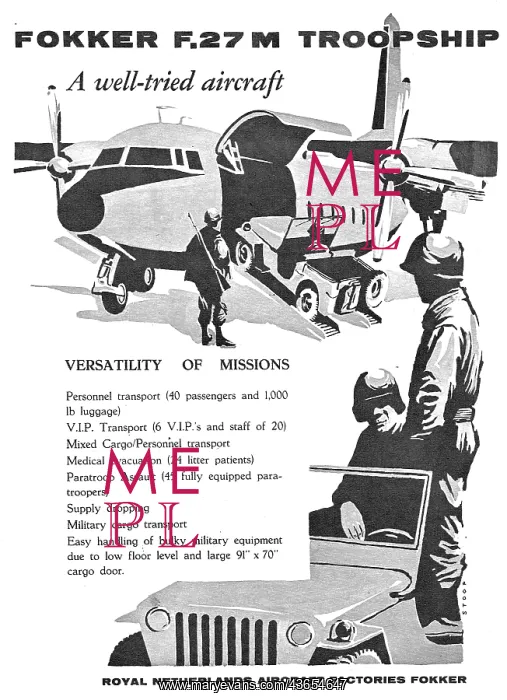 : Fokker F.27 M Troopship : Fokker F.27 M Troopship
