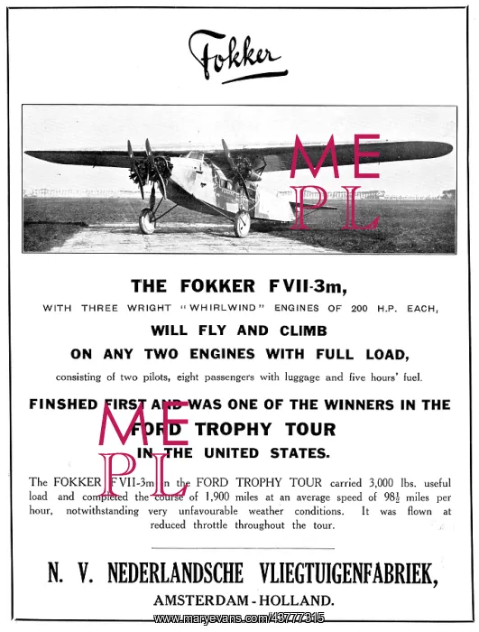 : Fokker F.VII-3m : Fokker F.VII-3m