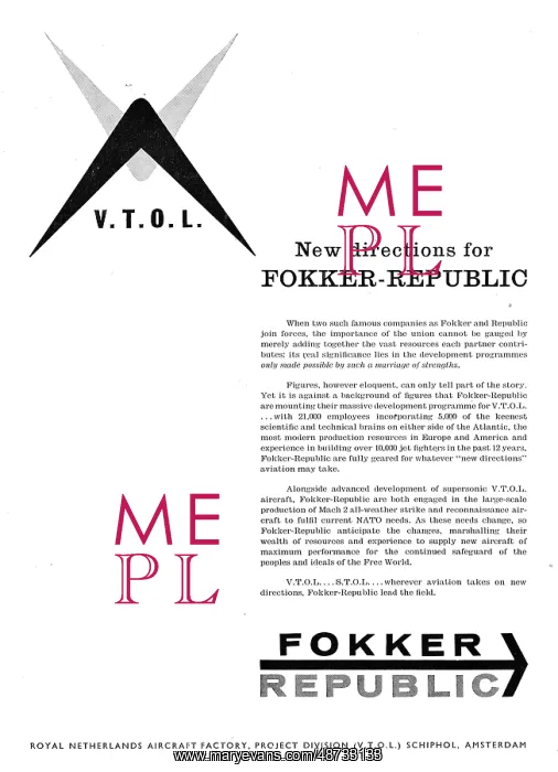 : Fokker Republic VTOL : Fokker Republic VTOL